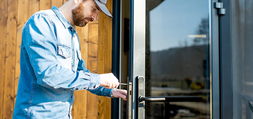 Frameless Glass Storefront Door Locks Replacement in Norwalk, CA